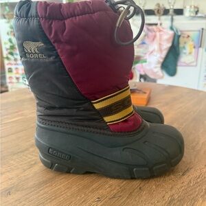 Sorel Youth Waterproof Insulated Winter Boots Size 1